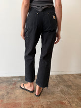 Black Double Knee Carhartt Work Pants 30w