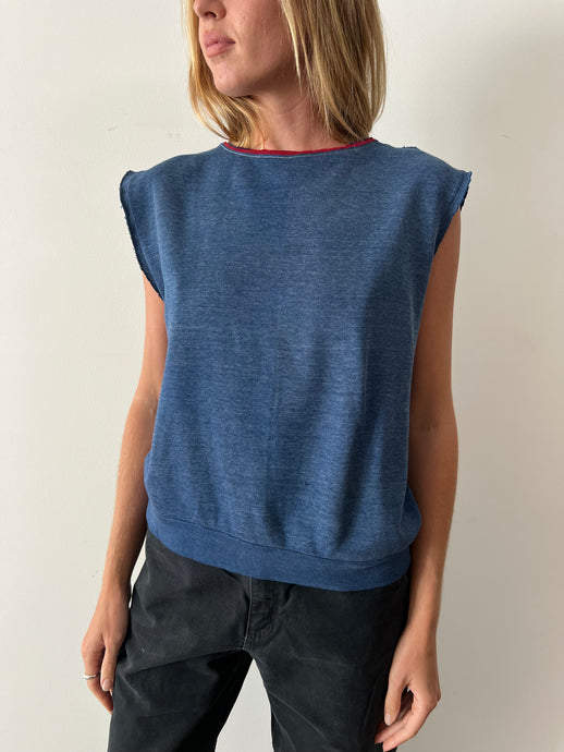 '70s Faded Sleeveless Sweatshirt