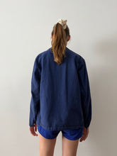 60s Snap Button European Blue Work Jacket