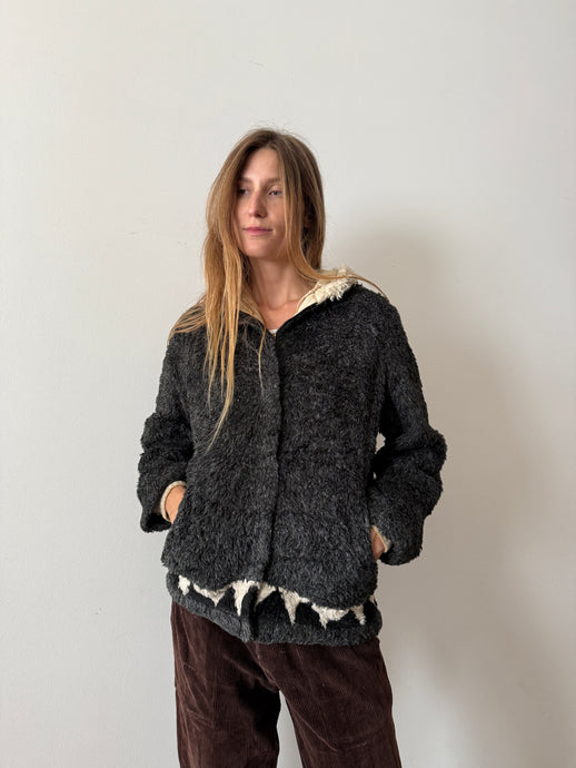 50s/60s Fuzzy Zip-Up Parka