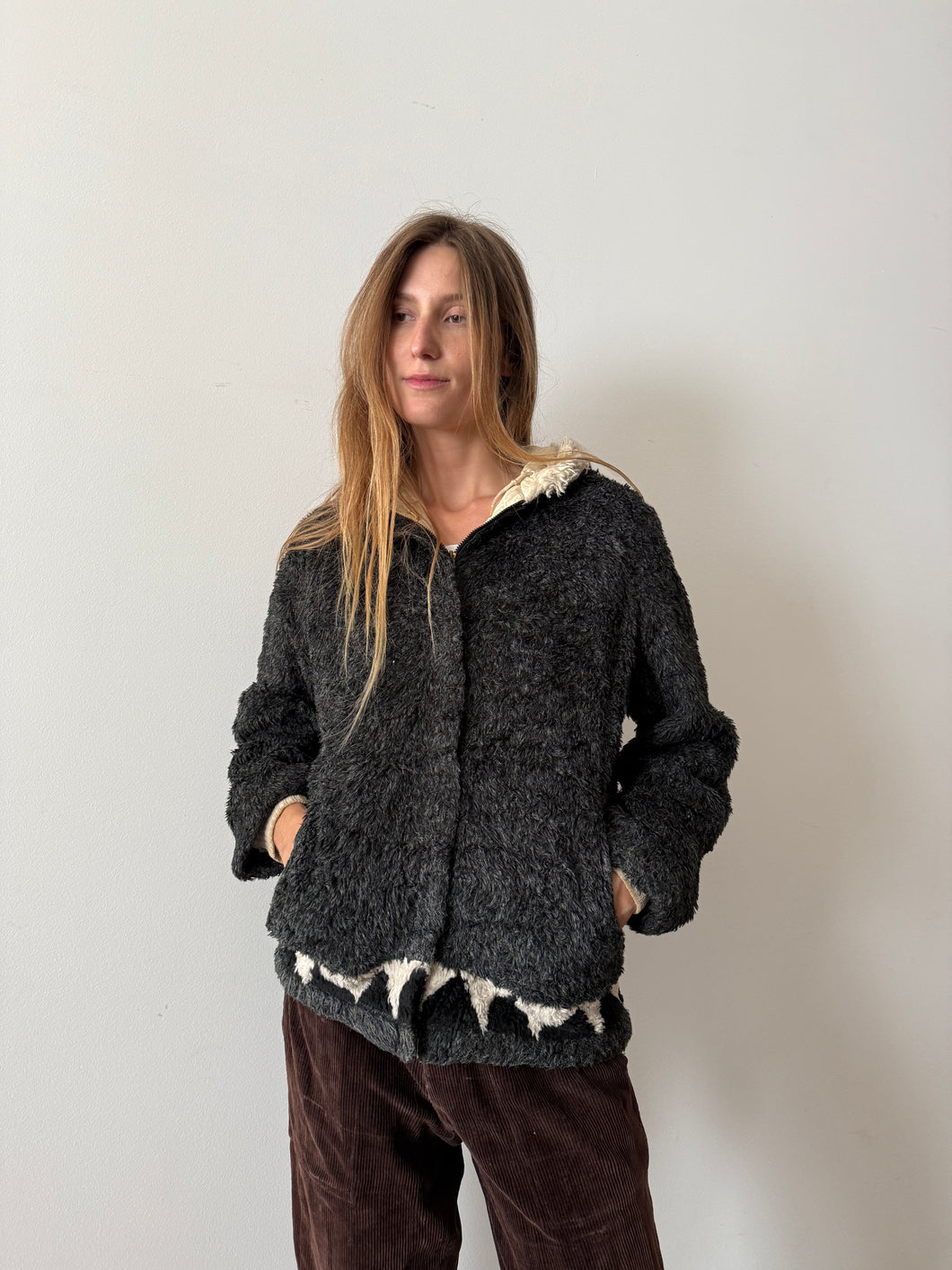50s/60s Fuzzy Zip-Up Parka