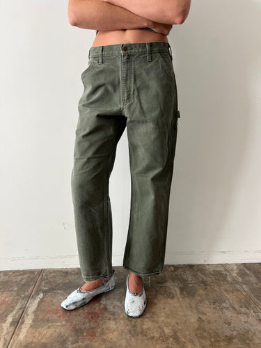 Olive Green Carhartt Pants 29w