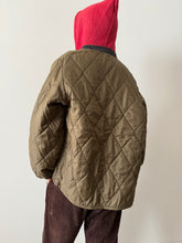 60s Brown Quilted Work Jacket