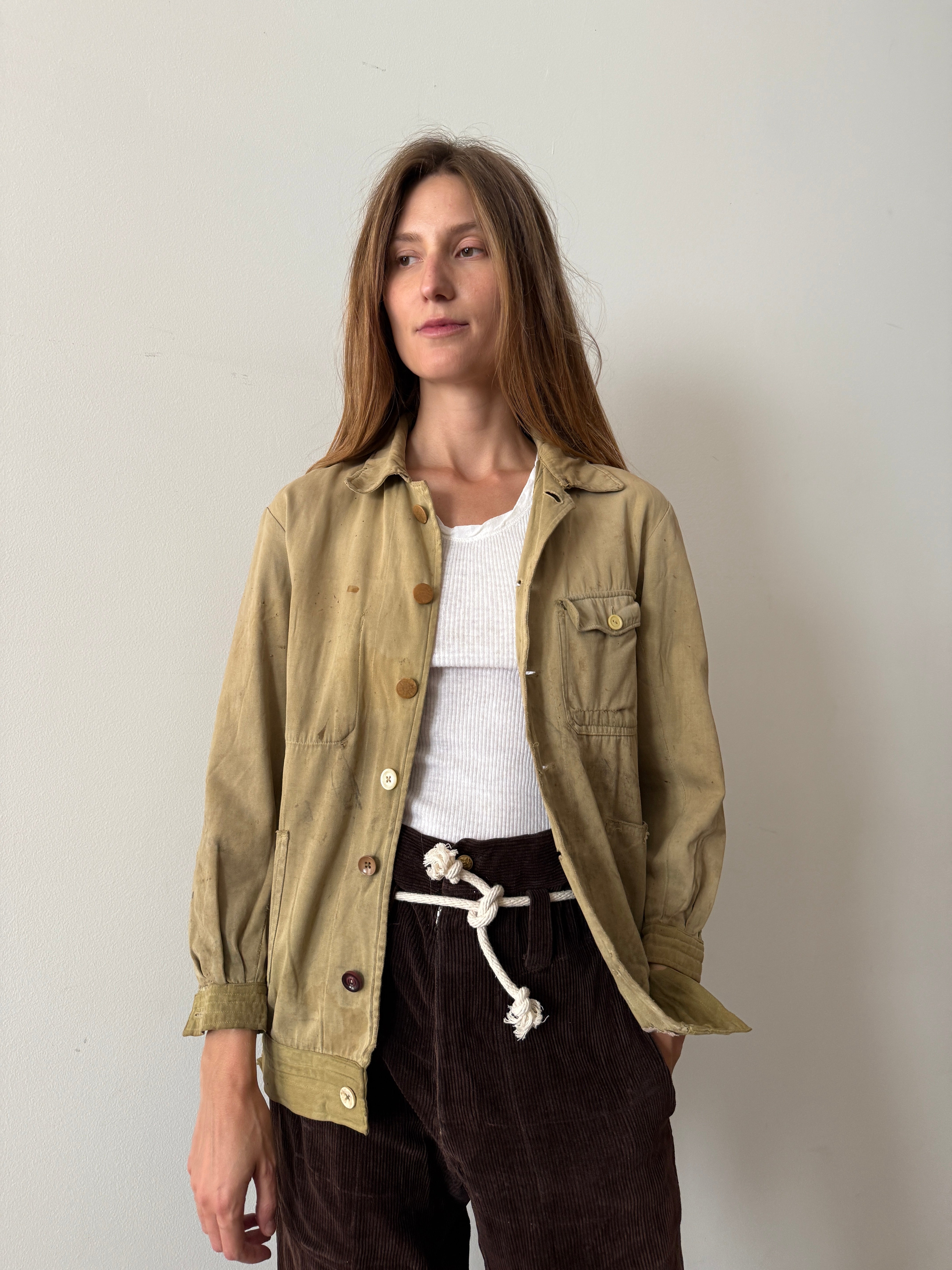 1930s Japanese Cotton Twill Work Jacket – mothfood shop