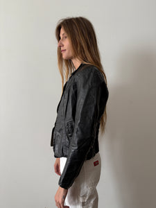 Brooks Cafe Racer Leather Moto Jacket