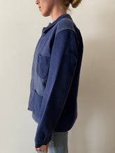 50s Faded Blue French Moleskin Chore Coat
