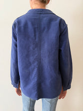 50s Faded Blue French Moleskin Chore Coat