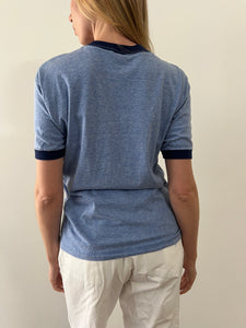Heather Blue Ringer Tee