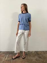 Heather Blue Ringer Tee