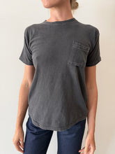70s Perfect Soft Faded Black Pocket Tee