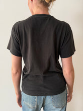 Faded Black 80s Hanes Pocket Tee