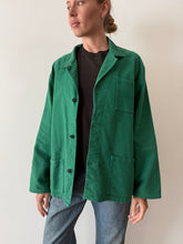 Soft French Green Moleskin Work Jacket