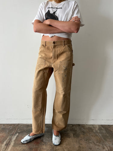 Tan Carhartt Doubleknee Pants 30w