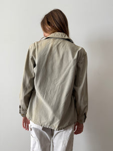 1940s Faded Gray Zip Up Jacket