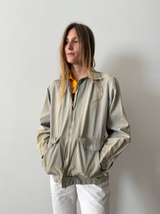 1940s Faded Gray Zip Up Jacket