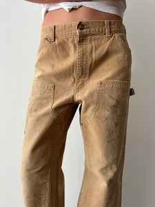 Tan Carhartt Doubleknee Pants 30w