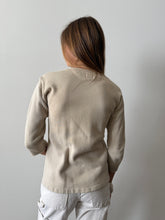 50s Japanese Athletic Button-Up Sweatshirt