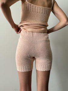 Antique Home-made Cotton Knit Set