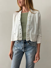 40s Terry Cloth Cotton Cardigan