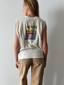 Newport Blue Sleeveless Tee