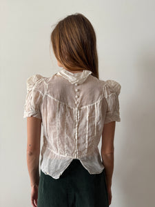 Antique Sheer Gauze Blouse