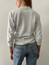 40s Terry Cloth Cotton Cardigan