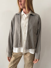 50s Gray Cotton Twill Jacket