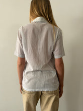 70s Thin Zig Zag Pattern Button Down