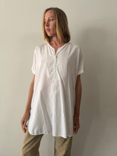 Antique White Cotton Pullover Shirt