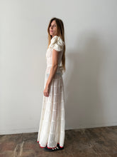 1930s Sheer White Gown