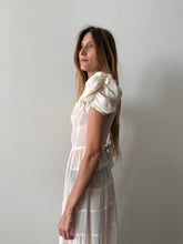 1930s Sheer White Gown