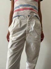 50s French White Trousers 25w