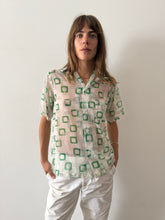 50s Geometric Sheer Shirt
