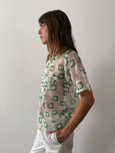 50s Geometric Sheer Shirt