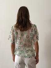 50s Geometric Sheer Shirt