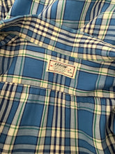 50s Arrow Blue Cotton Plaid Mens Shirt