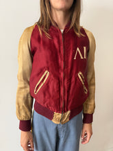 40s Red Satin Athletic Jacket
