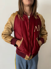 40s Red Satin Athletic Jacket