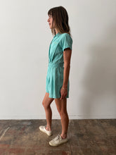 40s Teal Womens Gym Suit