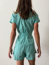 40s Teal Womens Gym Suit