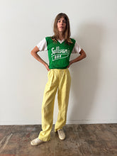 80s Ralph Lauren Yellow Linen Trousers 24w