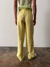 80s Ralph Lauren Yellow Linen Trousers 24w