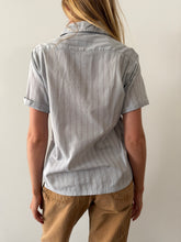 40s/50s Woven Cotton Mesh Mens Shirt