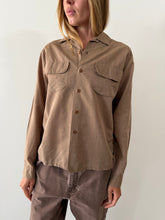 40s/50s Brown Mens Shirt