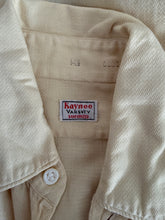 30s/40s Pale Yellow Woven Mens Shirt