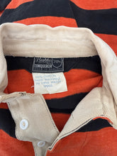 50s/60s British Orange & Black Striped Rugby