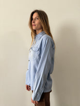 40s Faded Sky Blue Mens Shirt