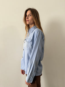 40s Faded Sky Blue Mens Shirt