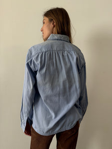 40s Faded Sky Blue Mens Shirt