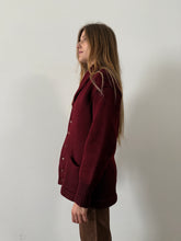 20s/30s Burgundy Shaker Sweater